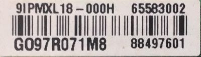 MAIN PARA TV LG / NUMERO DE PARTE EBU65583002 / EAX68805202 / 65583002 / 88497601 / 9IPMXL18-000H / G097R071M8 / MODELO 43LT340CUB.AUSFLJM - Imagen 3